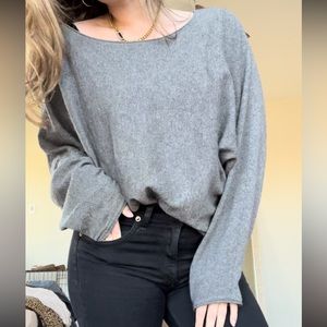 Grey Cashmere Sweater, size medium